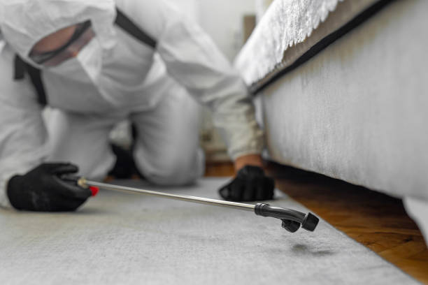 Professional Pest Control technician working in Chelan, WA